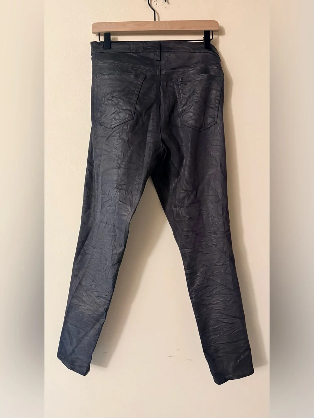 AG Adriano Goldschmied The Legging Ankle in a Leatherette Coated Finish, 30R